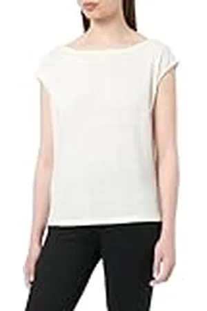 VILA Vifiara Boat Neck S/S Knot Top Blusa de Manga Corta, , M Mujeres