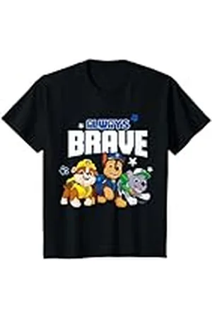Paw Patrol Niños - Chase Rubble Rocky Always Brave Camiseta