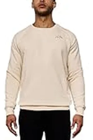 Kappa Caimali Swt Sudadera deportiva cómoda y con estilo, Color White Milk y Beige, Talla 3XL