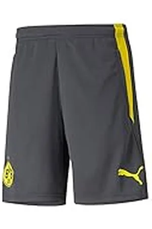 PUMA Pantalones Cortos de Entrenamiento BVB para Hombre con Bolsillos W con Cremallera