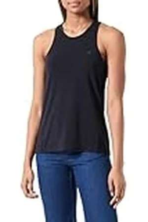Champion Legacy C-Tech W (117482) -Poly-Tencel Jersey Vertical Back Logo SL Crewneck Camiseta de Tirantes Anchos, , M para Mujer