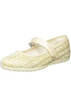 Primigi Ballerina Bambina, Mary Jane Mujer, Marfil (Bianco-Platino 5438011), 37 EU