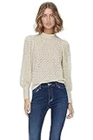 JDY Avery L/S Lace Top Jrs Noos Camiseta de Manga Larga, , XL para Mujer