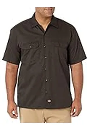 Dickies Short - Camisa para hombre, Marrón (Dark Brown), XXXXL