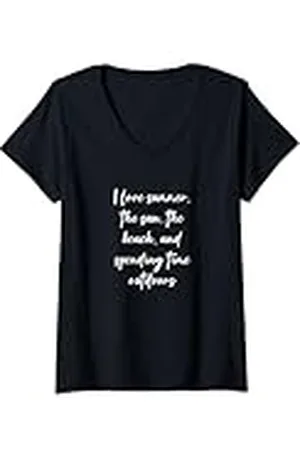 Statement Blend Mujer Me encanta el verano, el sol, la playa y pasar el tiempo... Camiseta Cuello V