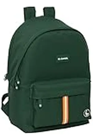 Safta EL GANSO BASICS - Mochila para Portátil 15.6" y USB, Ideal para Jóvenes de Diferentes Edades, Tejido Reciclado, Cómoda y Versátil, Calidad y Resistencia, 31x18x44 cm