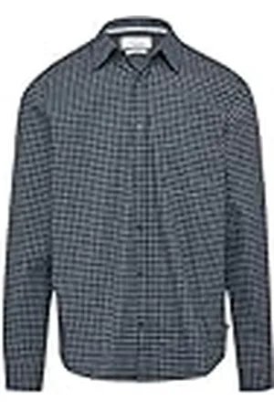 QS by s.Oliver 2156027 Camisa a Cuadros Regular Fit, , L Hombres