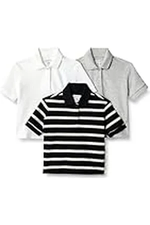 Amazon Polo de Algodón y Licra Niña, Pack de 3, , 4 años