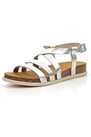 Kickers Kick-Alice, Sandalias Planas Mujer, Plata, 41 EU