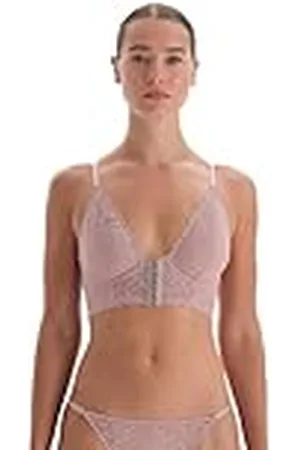 Dagi Geométrico Underwire Bralette Sujetador, Rosa Suave, 95B para Mujer
