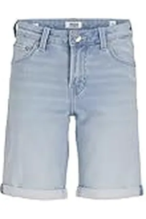 JACK & JONES JACK&JONES JUNIOR Jjirick Jjicon I.k Shorts MF 118 Sn Jnr Pantalones Cortos Vaqueros, Azul Denim, 158 para Niños