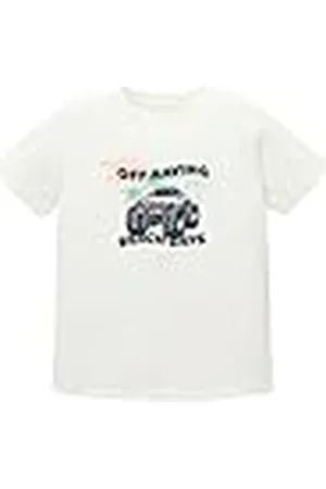 TOM TAILOR 1036031 Camiseta para niños, 12906-Lana de Color Blanco, 92 cm