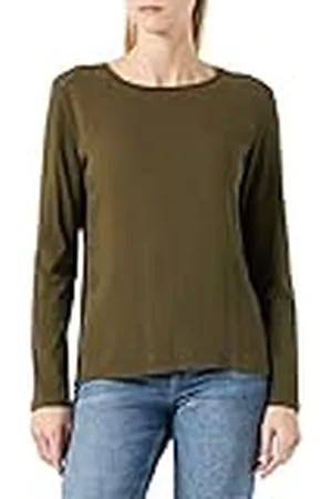 Springfield Camiseta Bimateria Crochet, Camiseta Mujer, , L