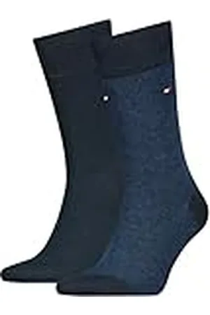 Tommy Hilfiger Classic Calcetines, Blue Navy, 39-42 (Pack de 2) para Hombre
