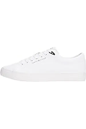 Tommy Hilfiger Sneaker con Suela Vulcanizada Hombre Core Low de Piel, (White), 41