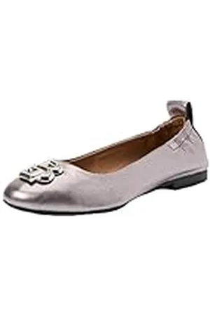 HUGO BOSS Dasy_Ballerina_LMNBB, Bailarina Mujer, Silver, 37 EU
