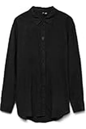 VERO MODA Camisa básica de Cuello Redondo para Mujer Corte Amplio Blusa Top, Color: , Talla:M