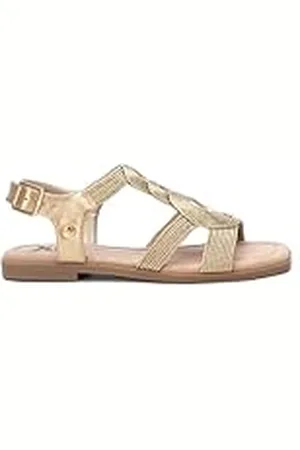Xti Sandalia Mujer Oro - Calzado Cómodo y Versátil - Moda casual - Modelo 14258901 (Talla 37)