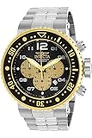Invicta Pro Diver, Reloj de cuarzo para hombre de acero inoxidable, 52 mm