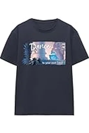 Disney Cinderella and The Prince Dance to Your Own Beat Ladies T Shirt, Deep Navy Camiseta, , L para Mujer