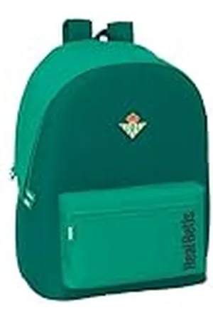 Safta REAL BETIS BALOMPIÉ - Mochila para Portátil 15.6" y USB, Ideal para Jóvenes de Diferentes Edades, Tejido Reciclado, Cómoda y Versátil, Calidad y Resistencia, 31x18x44 cm