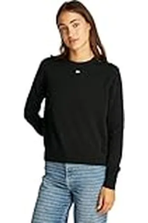 Tommy Hilfiger Jersey Mujer Essential Crew de lagodón, Negro (Black), XL