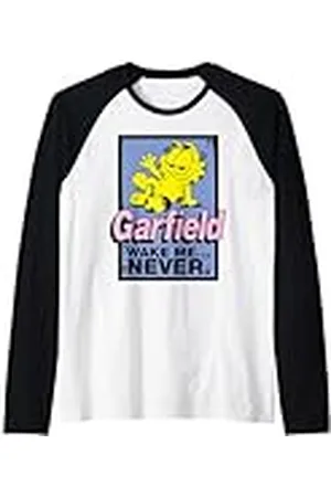 Garfield Garfiled - Gato Despiértame nunca Camiseta Manga Raglan