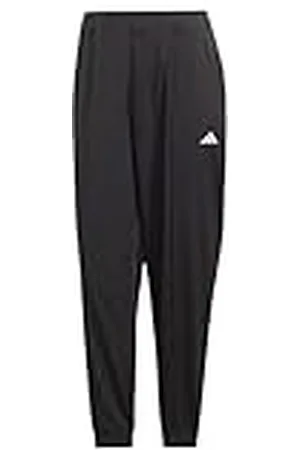 adidas Mujer AEROREADY Train Essentials Minimal Branding Woven Pants, Black/White, XXL