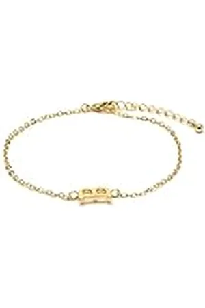 Luxenter Pulsera Alphabet acabado oro 18k - Letra B