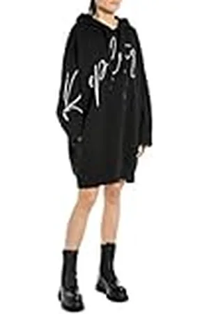 Replay W9076 Vestido Informal, 098 Negro, XS para Mujer