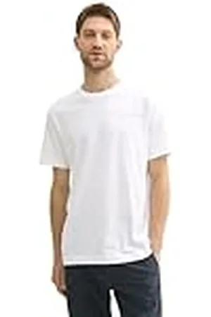 TOM TAILOR 1043367 Camiseta, 20000-White, M Hombres