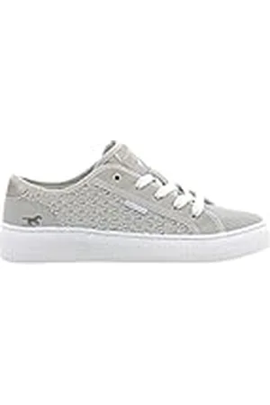 Mustang 1516-302, Zapatos Bajos con Cordones Mujer, Blanco Perla (ral 1013), 42 EU