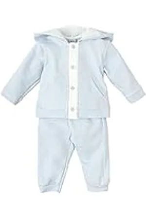 BABIDU Chándal Bebé Niño con Capucha y Bolsillos Frontales, Algodón 100% Suave y Transpirable, Cierre Frontal con Botones, Manga Larga, Ideal para Primavera Verano y Días Frescos