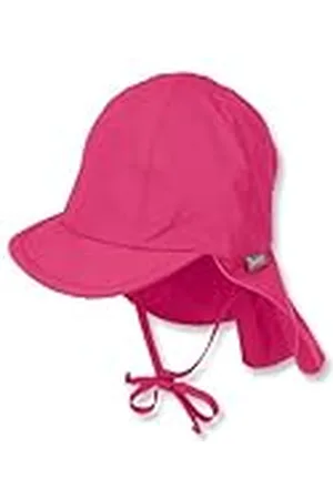 Sterntaler Gorro con visera para niña con protector de cuello, Con cintas, Edad: 9-12 meses, Tamaño: 47, Rosa (Magenta)