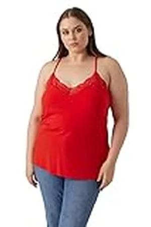 VERO MODA Vmana S/L Lace Top Ga Noos Curve, , Mujer