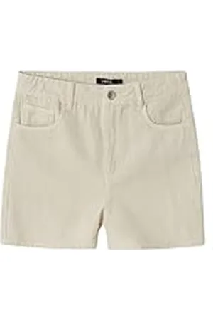 NAME IT Nlfutizza TWI HW Noos-Pantalones Cortos Cargo, Turtledove, 158 cm para Niñas