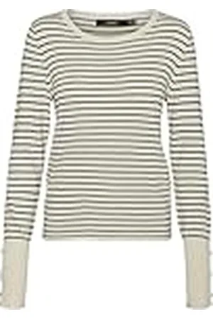 VERO MODA Vmdory LS O-Neck Button Jersey Ga Noos Suéter, , M para Mujer
