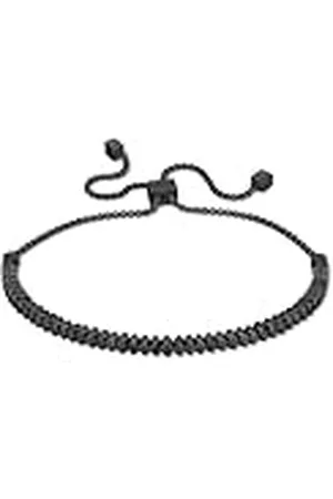 liebeskind Pulsera Berlin Beads, de acero inoxidable, con cierre de cordón, 17 cm, Acero inoxidable, No es una piedra preciosa