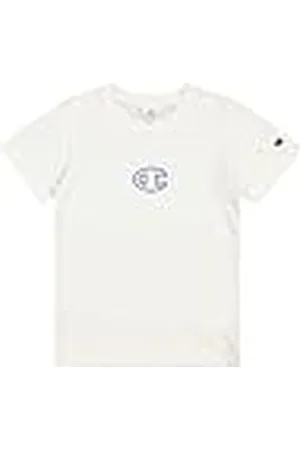 Champion Legacy Boy - Graphic Crewneck T-Shirt with Large Logo, Camiseta Niños,