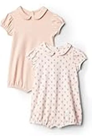 Amazon X Sofia Grainge Mono de Manga Corta con Cuello Babero Bebé Niña, Pack de 2, , 18 meses