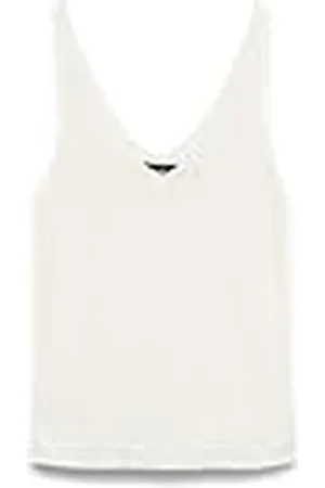 VERO MODA Vmnewlex Sun SL Top Ga Noos, Blanco Nieve, S para Mujer