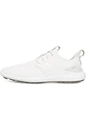 PUMA Ignite Nxt Pro, Zapatos de Golf Hombre, Blanco White Silver-Gray Violet 03, 45 EU