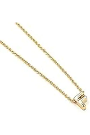 Luxenter Collar Alphabet acabado oro 18k - Letra F
