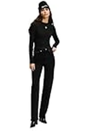 Karl Lagerfeld HR Straight Denim Jeans, , 32W x 32L Mujeres