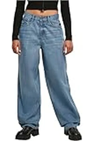 Urban classics Tb4524-ladies High Waist 90´s Wide Leg Denim Pants Leggings, , 27 para Mujer