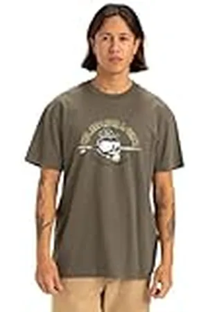 Quiksilver Skull Lines SS Camiseta, , L Hombre