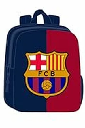 Safta F.C. BARCELONA 3D - Mochila de Guardería 3D, Adaptable a Carro, Fácil Limpieza, Ideal para Niños de Diferentes Edades, Cómoda y Versátil, Calidad y Resistencia, 22x10x27 cm