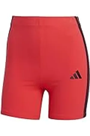adidas Mujer Essentials 3-Stripes High Waisted Biker Shorts, , XS