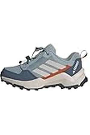 adidas Terrex AX4S Speed Lacing Hiking Shoes Kids, Zapatos de Senderismo Unisex niños, Magic Grey/Putty Mauve/Semi Impact Orange, 35 EU