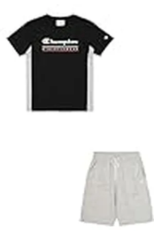 Champion Legacy Boy-Graphic Crewneck Set with Large Logo Conjunto, , 11-12 Años para Niños